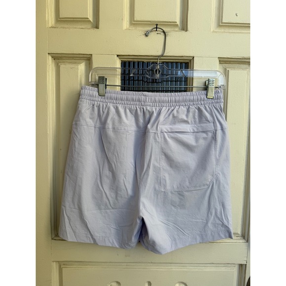 Lululemon Bowline 5" Men Blissful Blue  Texture Elastic Waist Shorts Size Small - Picture 5 of 6